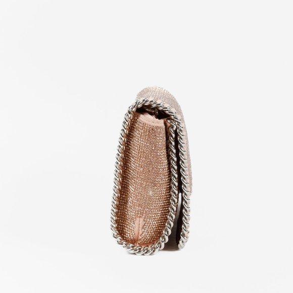 Stella McCartney Pink Rhinestones Falabella Crossbody Flap - Picture 3 of 13